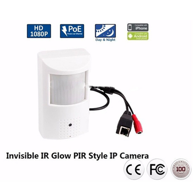 sécurité à la maison Pir Smoke Detector de chambre à coucher cachée mini par caméra d'IP de lentille de 3.7mm